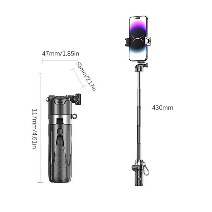Camera, Photo & Accessories Tripod P15Mini Selfie Stick Tripod Phone Stand with Wireless Control