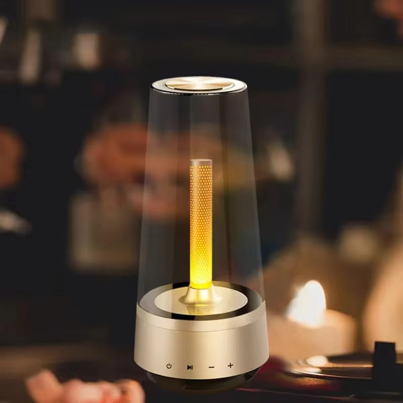 Rechargeable Led Desk Lamp Office Table Lights With Bluetooth Speaker.