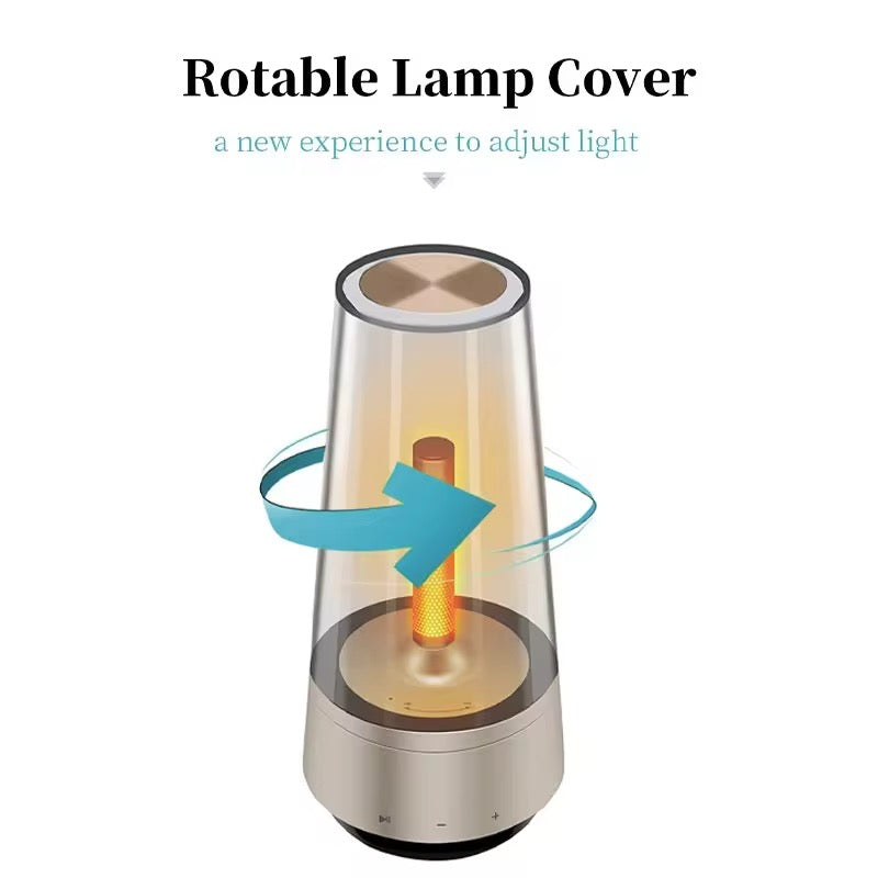 Rechargeable Led Desk Lamp Office Table Lights With Bluetooth Speaker.