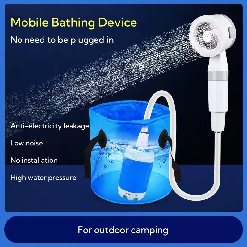Outdoor Portable USB Rechargeable Shower