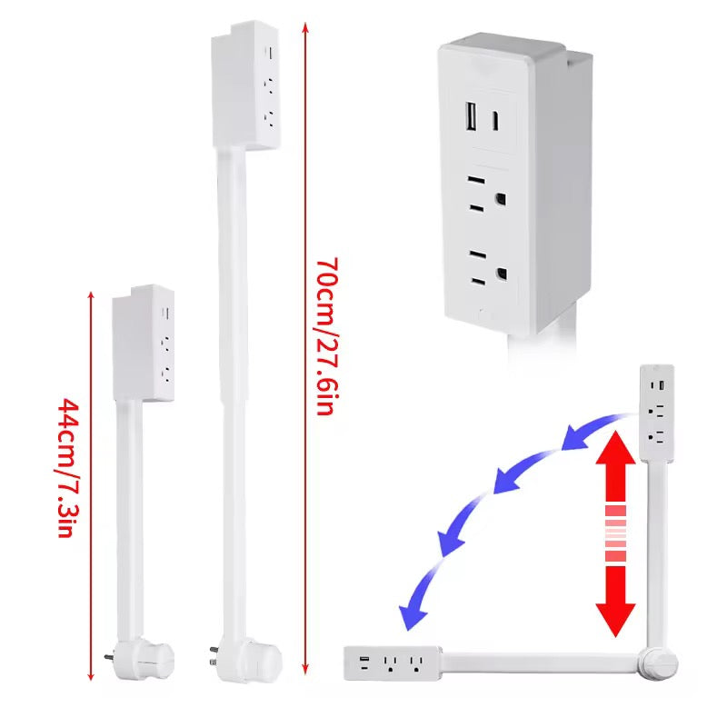 Multi Plug Wall Outlet Extender
